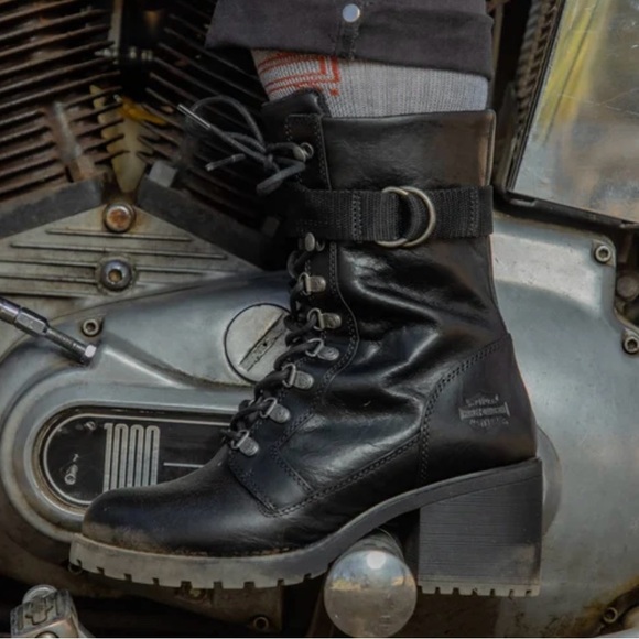 Harley-Davidson Leather Marinda 9" Lace Up Riding Boots Sz 11 NWT - Picture 9 of 10